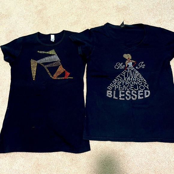 Rhinestone t-shirts - Picture 1 of 3